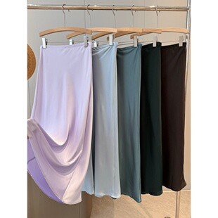 国外商场419 缎面半身裙U711 非平替 省三百多