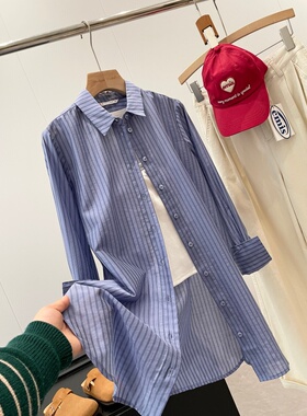 新款捡漏！80莱赛尔！国外门店640+条纹薄款衬衫Y904