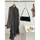 捡漏 淘到国外商场280 雪纺碎花连衣裙N604