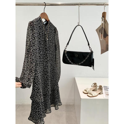 捡漏！淘到国外商场280+雪纺碎花连衣裙N604