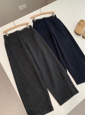 捡漏！小个子款！红人店165+显瘦九分毛呢裤T009