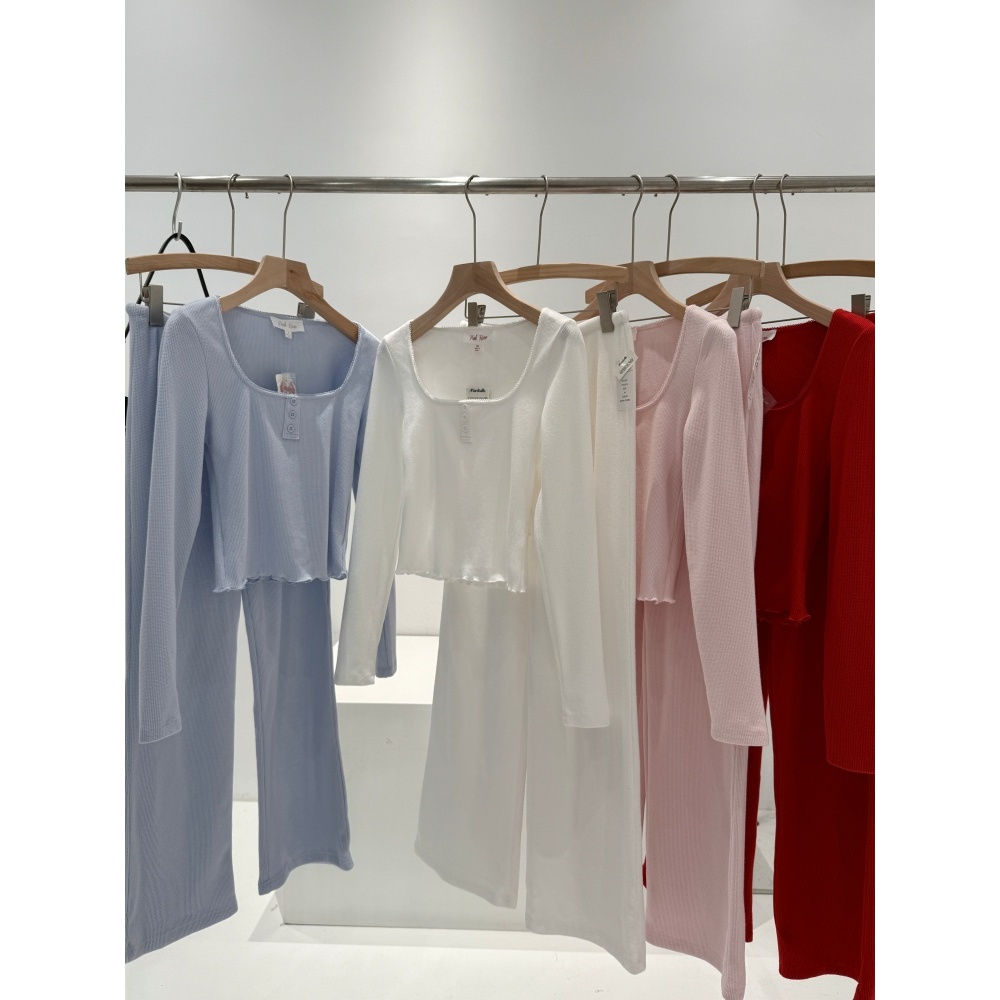 捡漏！淘到国外商场178+长袖打底阔腿裤套装T072