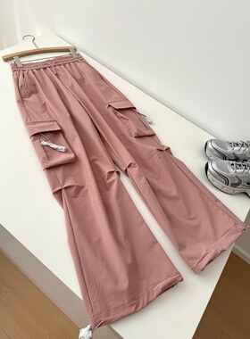 捡漏！淘到门店279一条！抽绳工装阔腿裤Y386