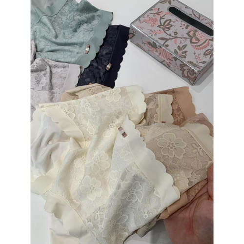 捡漏！淘到线下160+精致蕾丝无痕高腰内裤 加长内档P751