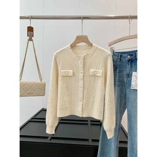 外套女软糯小香风针织开衫