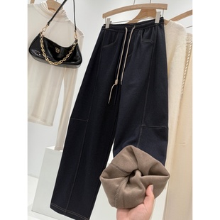 T234 加绒系带牛仔弯刀裤 捡漏 同品质219