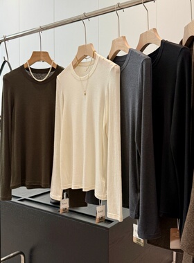 高品质！30绵羊毛+26莫代尔！同品质179+简约气质打底衫T690
