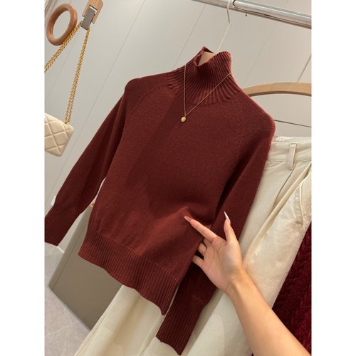 捡漏！非平替！淘到商场349+休闲毛针织衫上衣女软糯高领毛衣R846