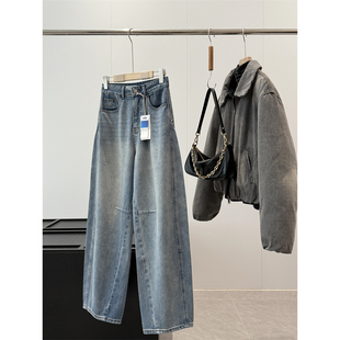 S470 棉质休闲弯刀牛仔裤 捡漏 淘到商场399