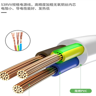 适用华为边缘子母路由WIFI器Q6 Q2S Q2pro三孔插头电源线梅花23米