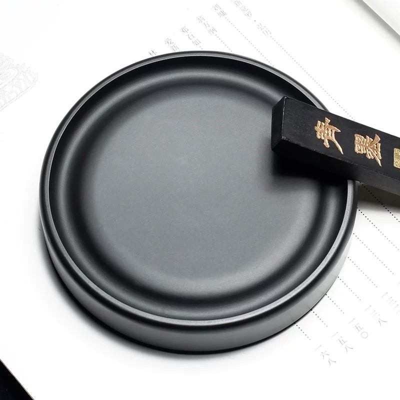 安徽歙砚书法专用砚台两面雕刻