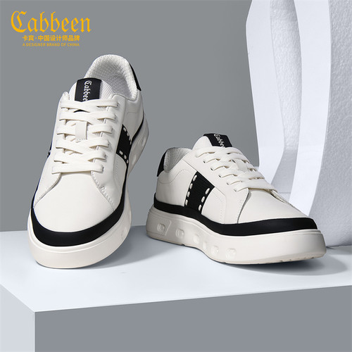 Cabbeen/卡宾潮牌2026新款运动鞋时尚复古低帮板鞋小众轻奢鞋子男