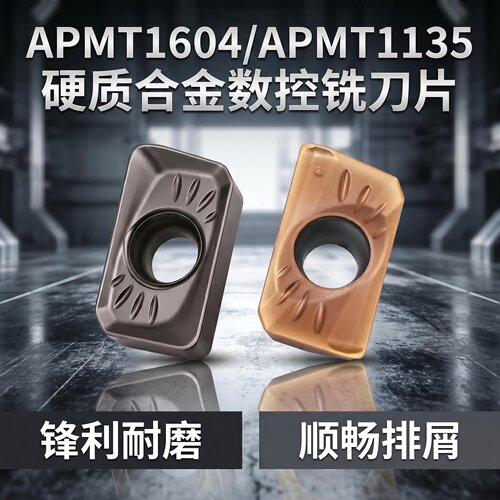 锐安铣刀片APMT1604/1135硬质合金数控铣刀片钢件不锈钢耐磨刀粒