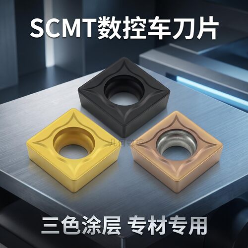 锐安数控刀片SCMT120404/120404 SCMT09T308RC6225钢件不锈钢方型
