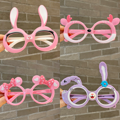 女孩眼镜架儿童眼镜框无镜片