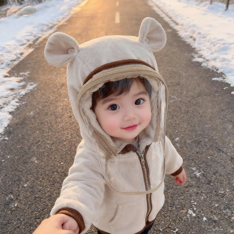 宝宝帽子秋冬季围巾一体帽防风面罩防飞沫婴儿抗寒防护小熊儿童冬,童装/婴儿装/亲子装,帽子,淘宝优惠券,粉丝福利购,淘宝优惠卷