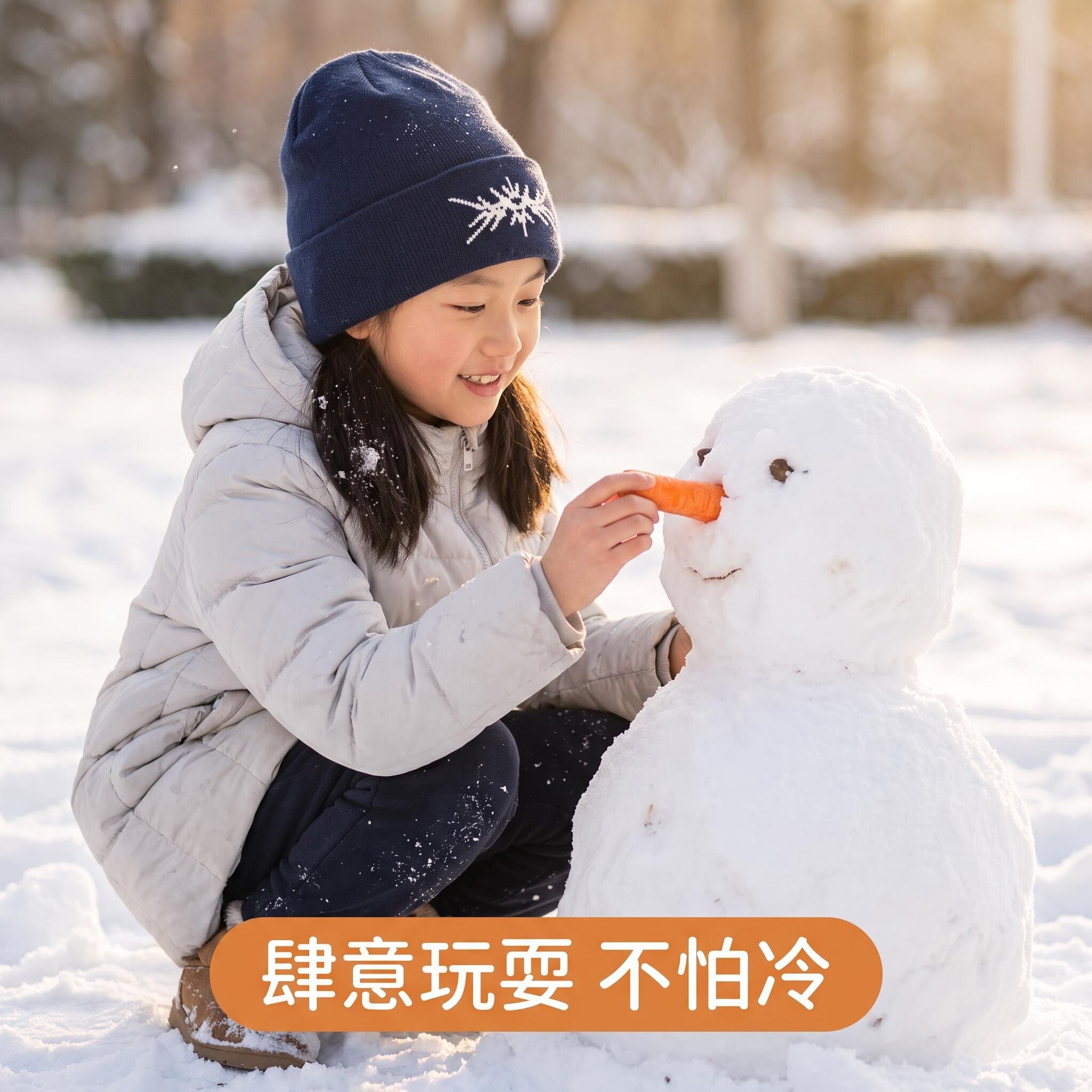 儿童帽子男童街头潮酷刺绣针织帽女孩保暖百搭无檐冷帽学生帽冬季