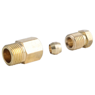 PD油管直通接头尼龙油管铝管铜接头机床润滑油管螺纹接头 可订做