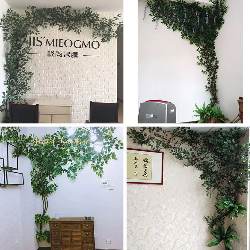 仿真树叶树枝树藤装饰假花藤条室内客厅墙角墙面绿植墙假绿叶植物|ruв категории доставка цветов/цветок моделирования/растения садоводства, искусственные цветы/растения/фрукты и овощи готовой продукции (новая), моделирование растения - от Buy2taobao.com для оказания профессиональной услуги покупки агента Taobao