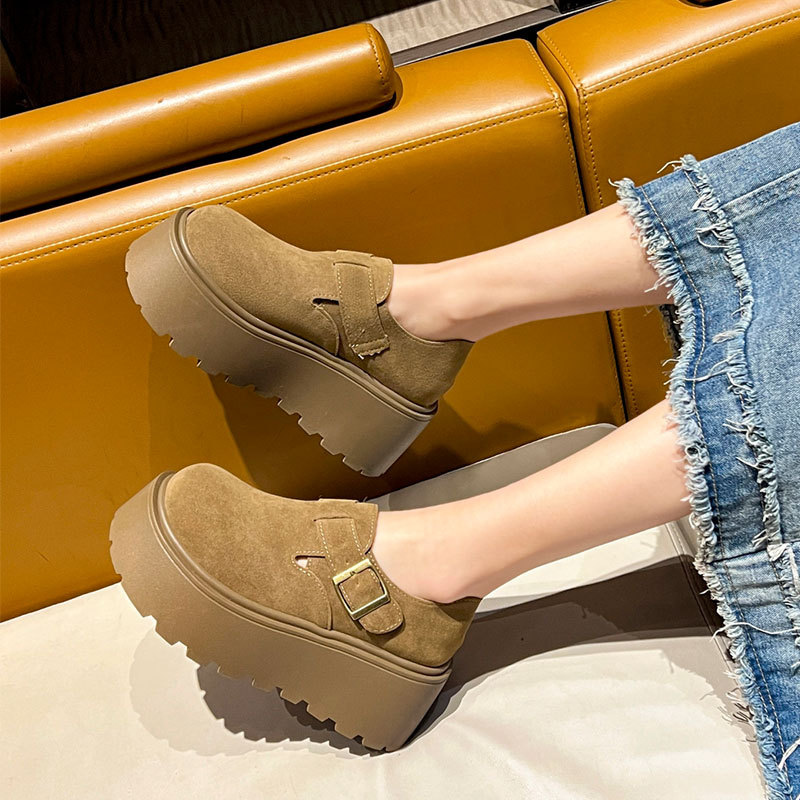 爆款大头丑萌乐福鞋博肯单鞋女