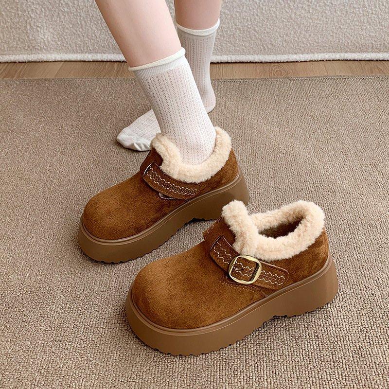 厚底增高雪地靴女加绒加厚勃肯鞋2025新款冬季爆款乐福鞋雪地棉鞋,女鞋,时尚雪地靴,淘宝优惠券,粉丝福利购,淘宝优惠卷