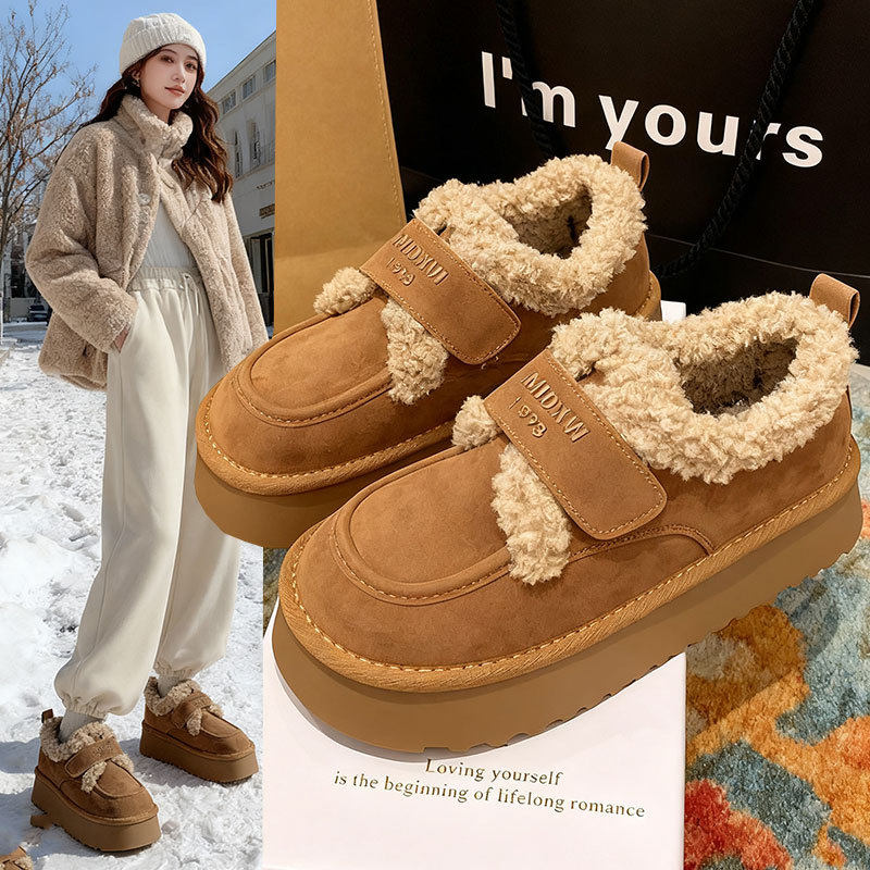 博肯鞋女款加绒保暖雪地靴女款2025新款冬季乐福鞋女博肯大棉鞋子,女鞋,时尚雪地靴,淘宝优惠券,粉丝福利购,淘宝优惠卷