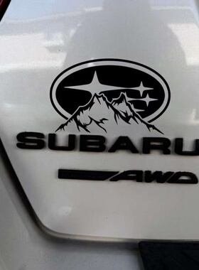 JDM车贴斯巴鲁STI挡风玻璃贴纸改装防水森林人傲虎力狮翼豹装饰贴