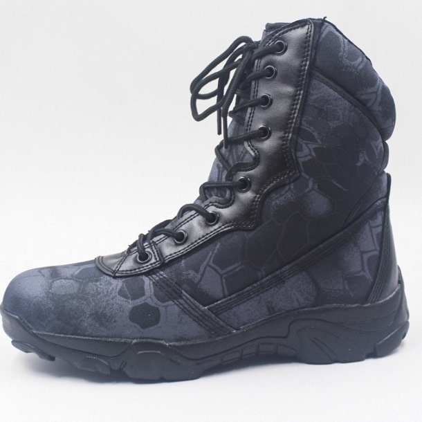 盾郎蟒纹迷彩靴男女春夏高帮登山靴户外战术靴登山靴透气训练鞋