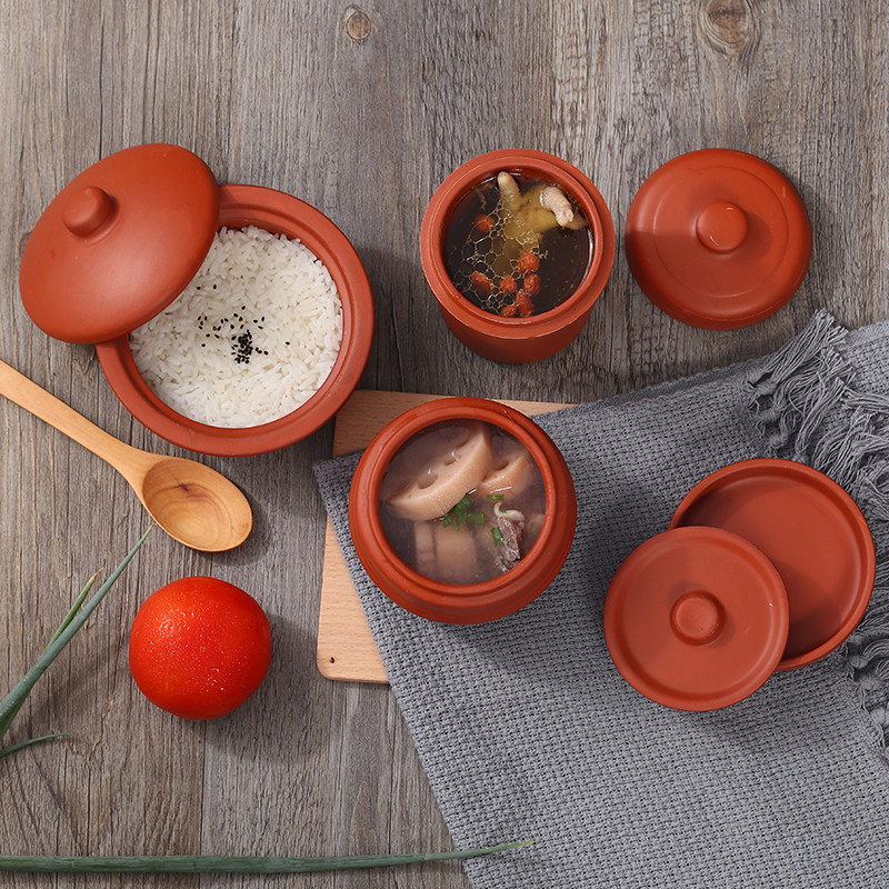 炖盅 陶瓷带盖 紫砂无釉炖罐  隔水盅 瓷盅 参盅 炖燕窝 炖补品