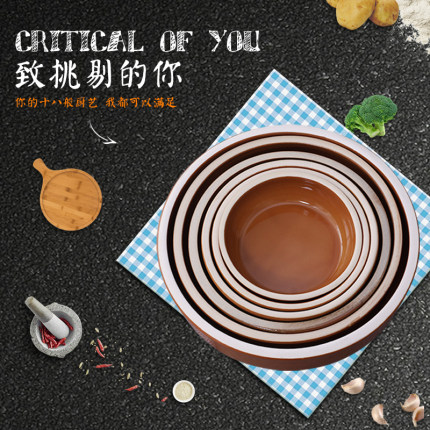杏黄色用品 土碗土陶紫砂陶瓷蒸饭碗蒸肉碗蒸蛋碗专用碗钵仔饭碗