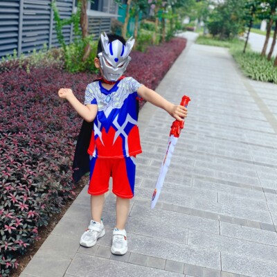 儿童赛罗奥特曼衣服短袖T恤套装男孩2026新款夏装男童两件套表演
