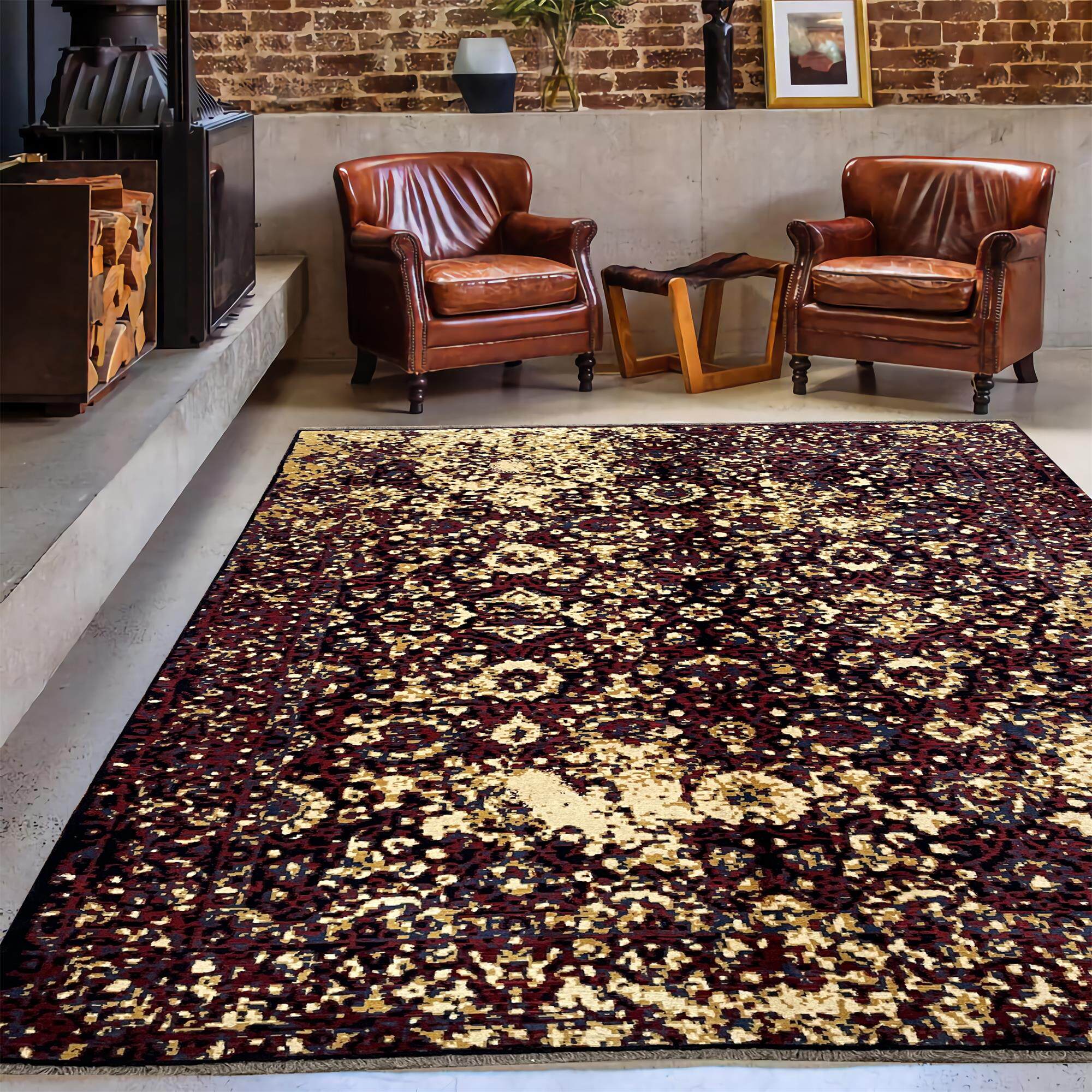 FERDOWS波斯地毯 进口羊毛后现代简约复古杂色客厅卧室书房餐厅