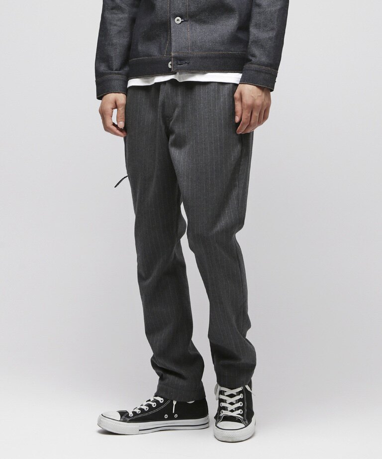 现货 denim by vanquish & fragment 藤原浩小闪电羊毛条纹休闲裤