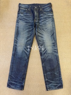 VISVIM SOCIAL SCULPTURE 03NW暴力水洗牛仔裤