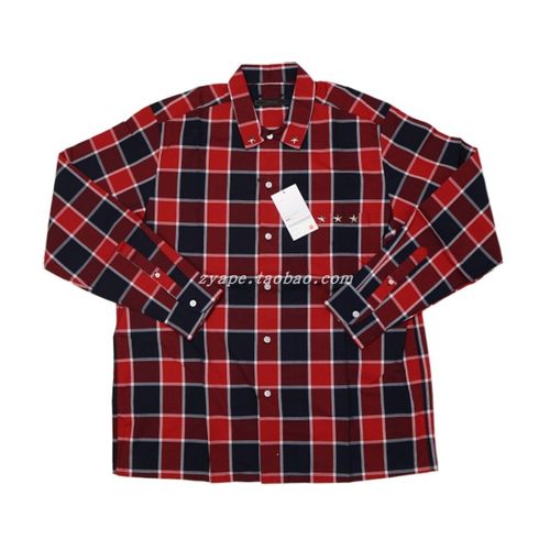 SOPHNET.立体星星长袖衬衫