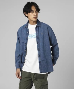 DENIM FRAGMENT 19SS 现货 藤原浩闪电牛仔宽松长袖 衬衫