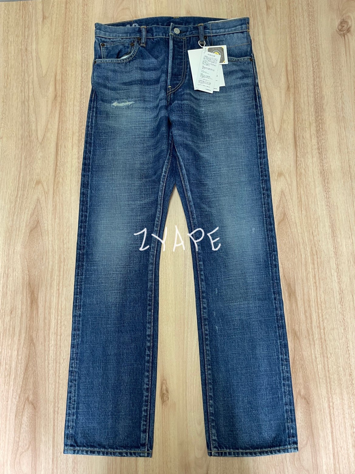 VISVIM SOCIAL SCULPTURE DAMAGED-12 11D12 水洗破坏牛仔裤