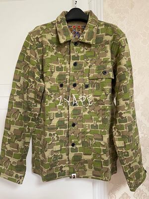 BAPE迷彩方领宽松休闲夹克