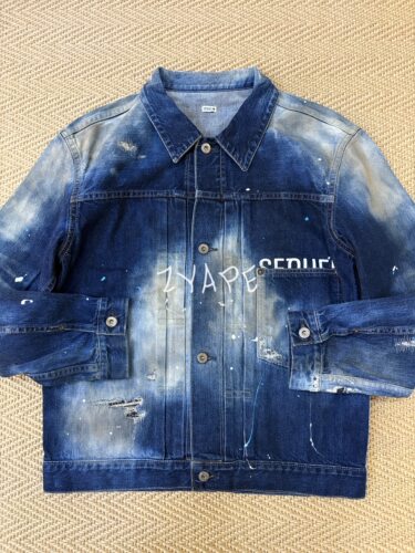 Sequel X Fragment Design 藤原浩做旧泼墨破坏牛仔夹克