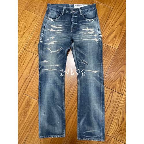 Neighborhood 16SS KNOCK DOWN水洗刀割牛王NBHD牛仔裤