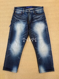 DENIM BY VANQUISH & FRAGMENT藤原浩水洗九分牛仔裤