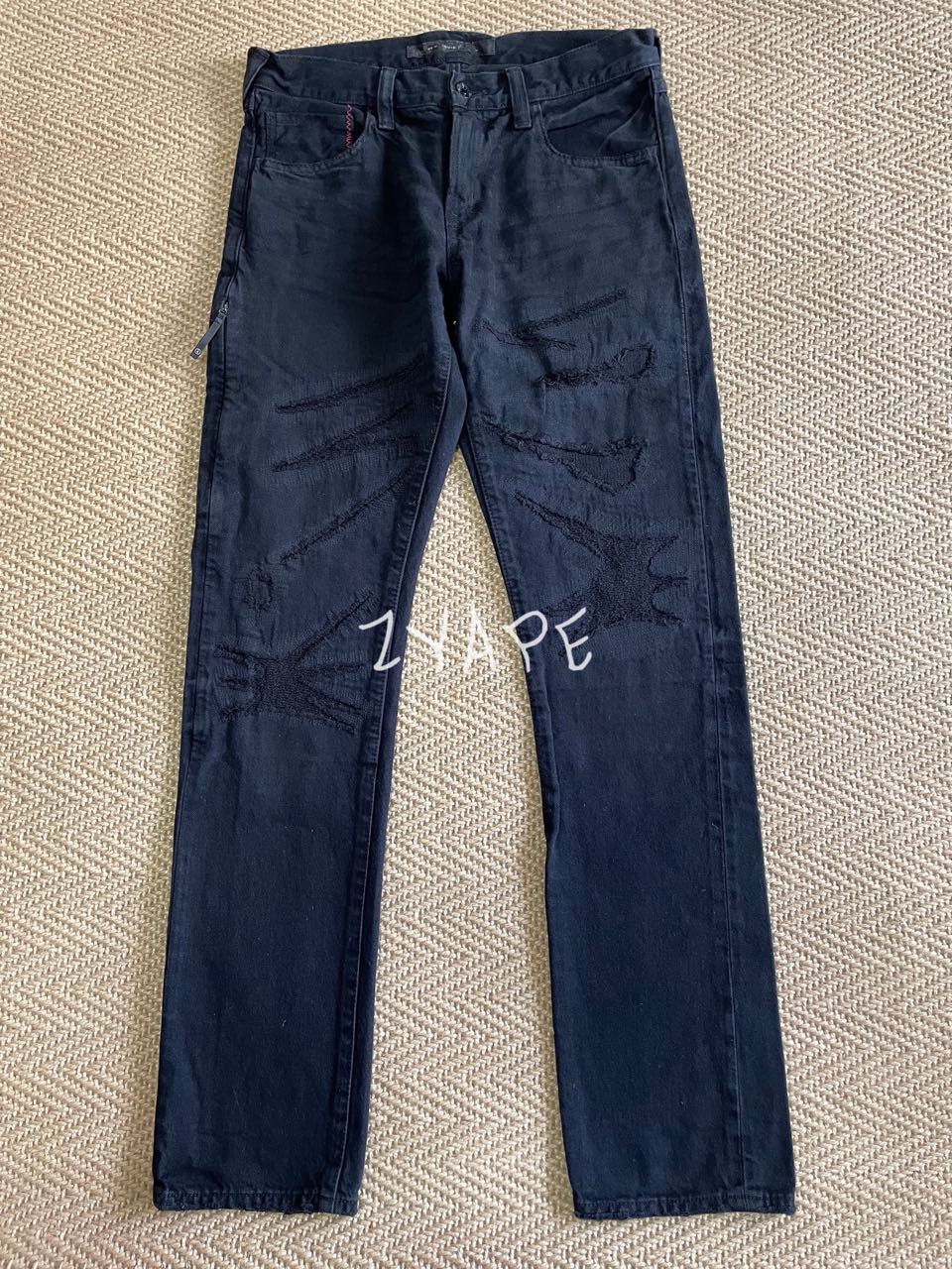 DENIM BY VANQUISH & FRAGMENT 藤原浩大破坏水洗牛仔布长裤