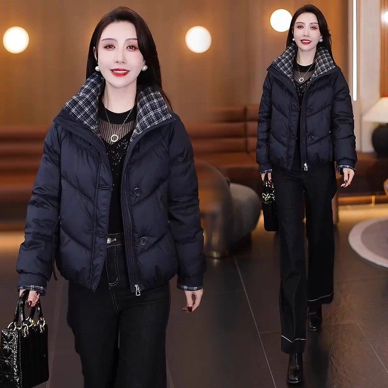短款羽绒棉服女2025冬季新款棉衣韩版宽松洋气小个子加厚棉袄外套