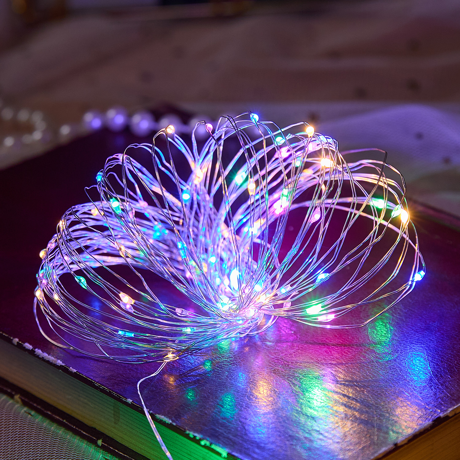 圣诞节装饰迷你铜线小彩灯串led