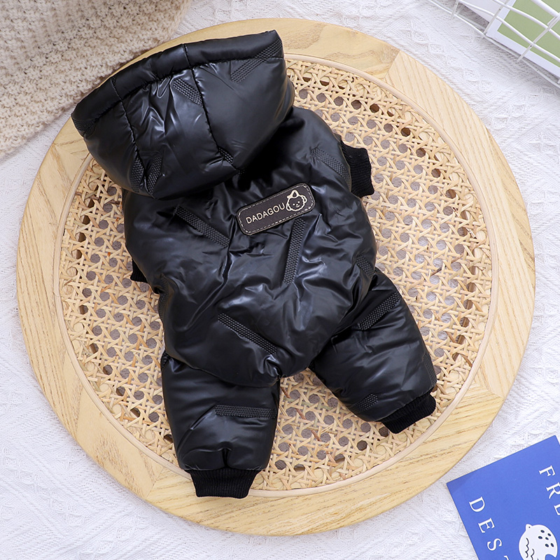 秋冬装加厚保暖棉衣狗狗衣服吉娃娃泰迪比熊小型犬宠物四脚衣冬季