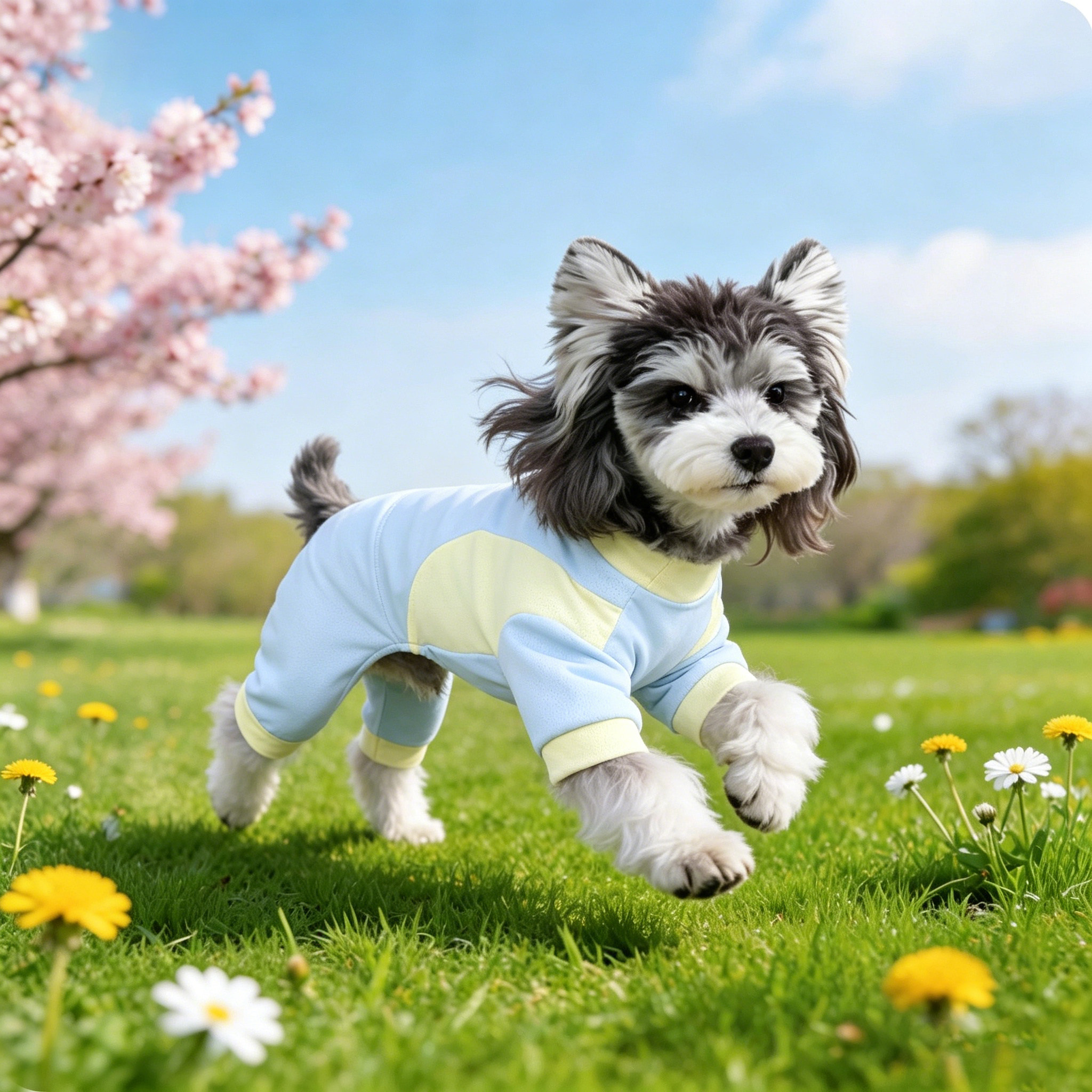 狗狗凉凉衣夏天小型犬凉感衣服雪纳瑞冰丝网眼宠物居家服带牵引扣