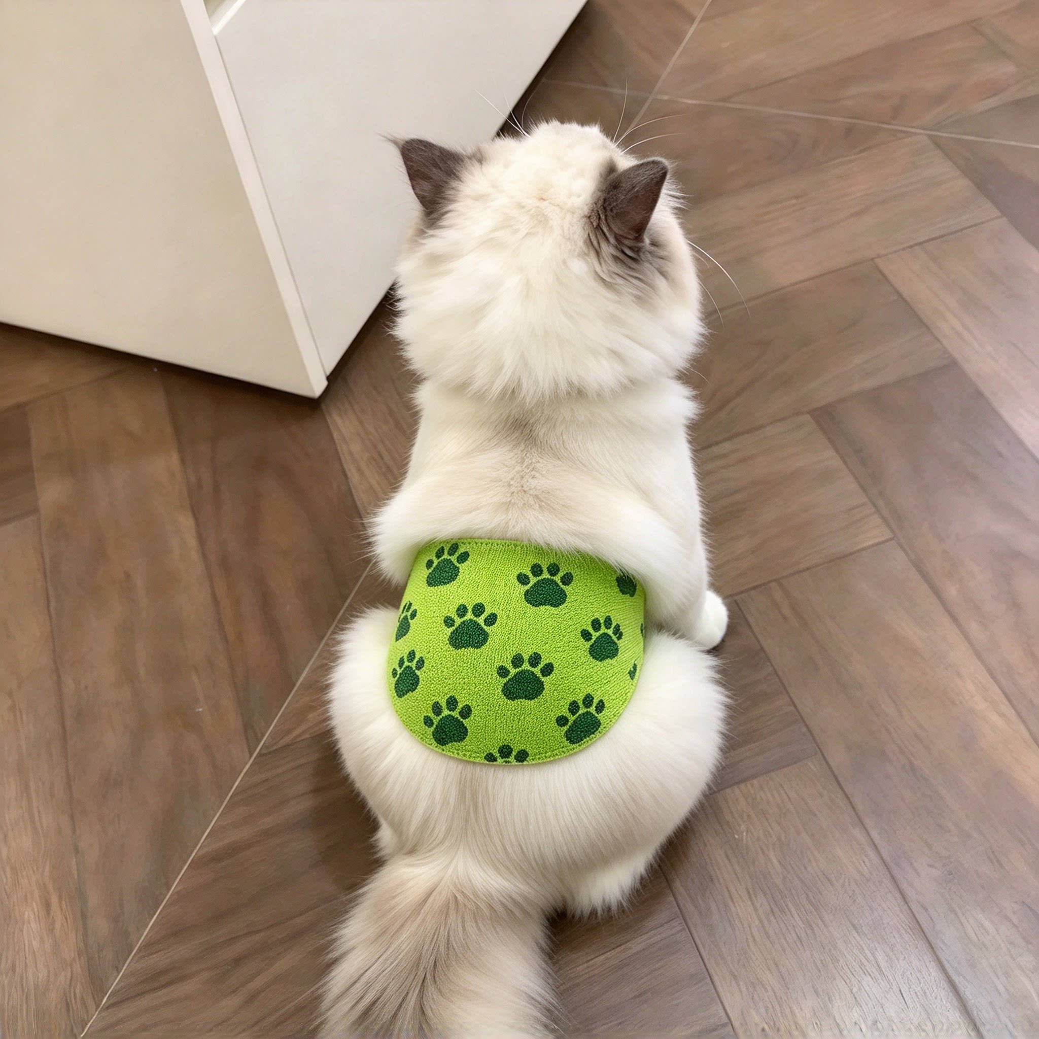 宠物猫咪绝育防舔防咬防护项圈猫猫高颜值爪印图案透气伊丽莎白圈