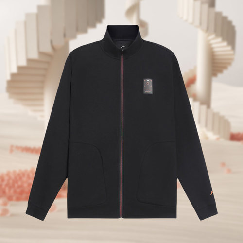 李宁新款正品男子休闲时尚立领运动户外训练运动服AWDS787