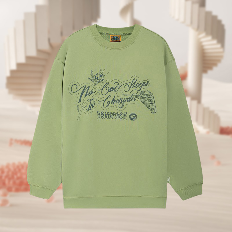 李宁正品新款反伍BADFIVE少不入川男女同款宽松套头卫衣AWDRH65