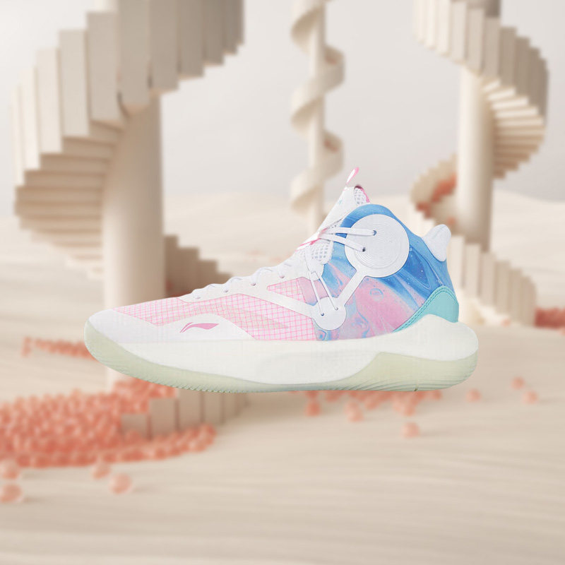 李宁正品男子篮球训练鞋系列轻速时尚休闲运动中帮ABAS107